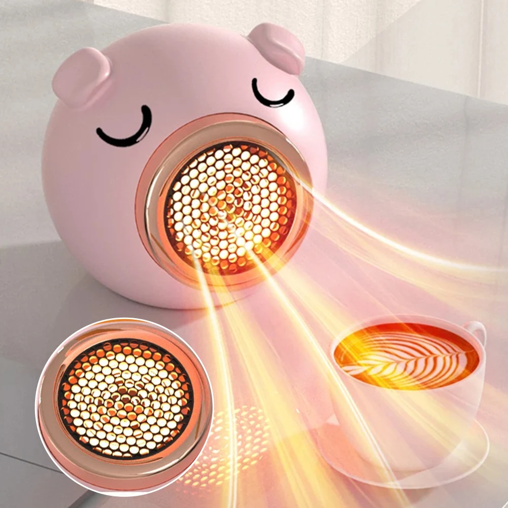 Riscaldatore elettrico Riscaldatore da tavolo portatile Riscaldamento Ventilatore di aria calda a basso rumore Riscaldamento rapido Macchina scaldino per ufficio domestico per l'inverno