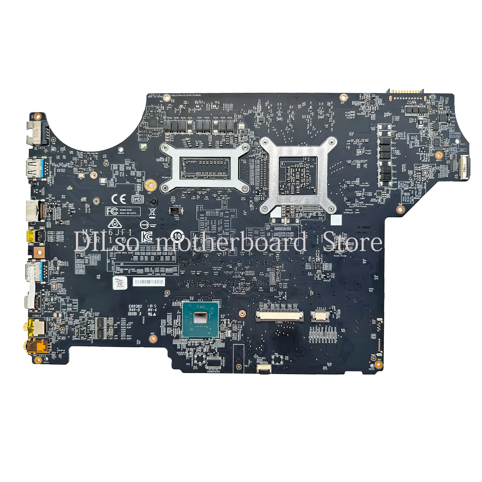 Imagem -02 - Kefu-laptop Motherboard para Msi Mainboard Ms16jf1 Gv62 8rd 8rc Ms-16jf I78750h I59300h Cpu Gtx1050 1050ti Transporte Rápido