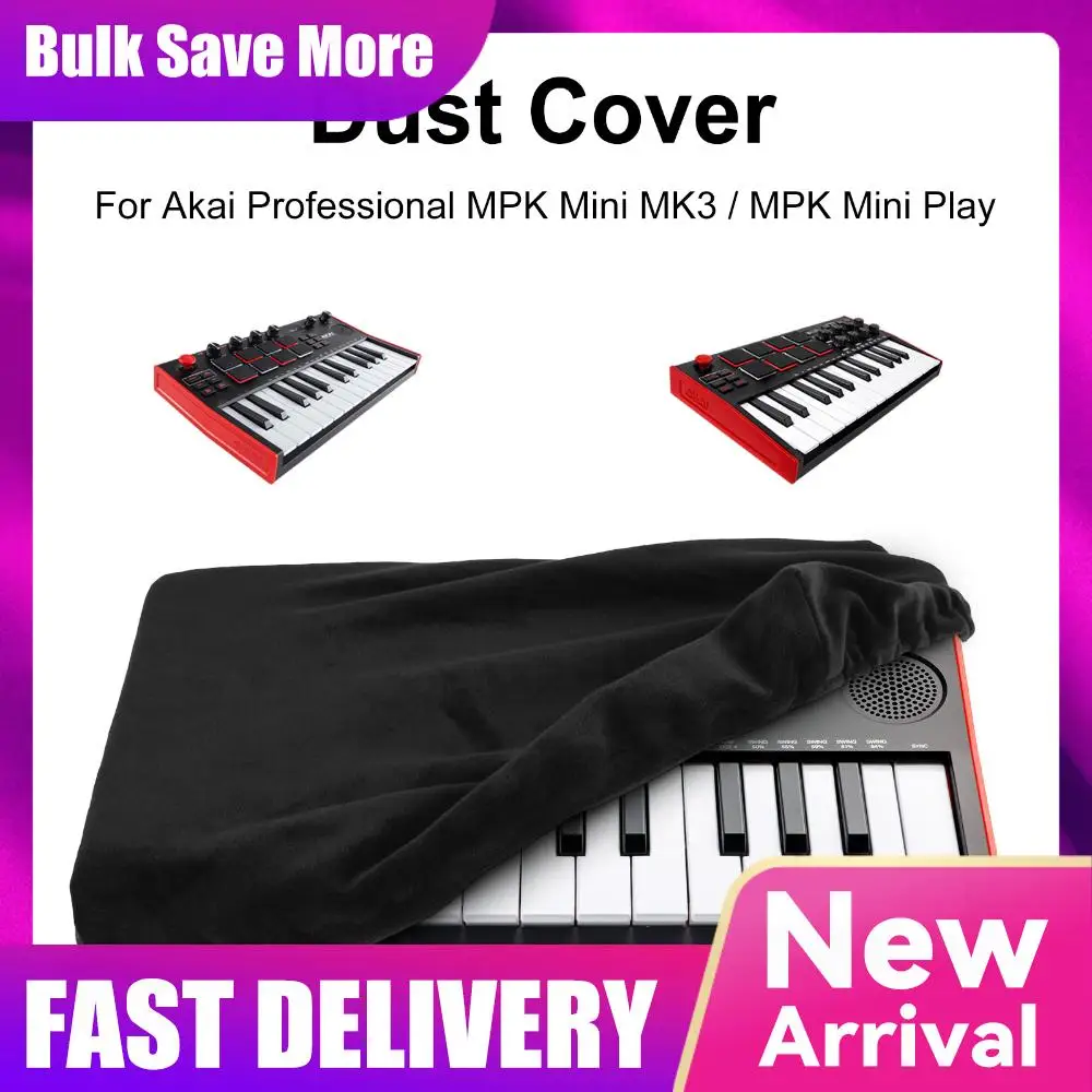 Funda protectora para teclado Akai Professional MPK Mini MK3 /MPK Mini Play, funda universal suave contra el polvo, funda protectora para controlador de teclado