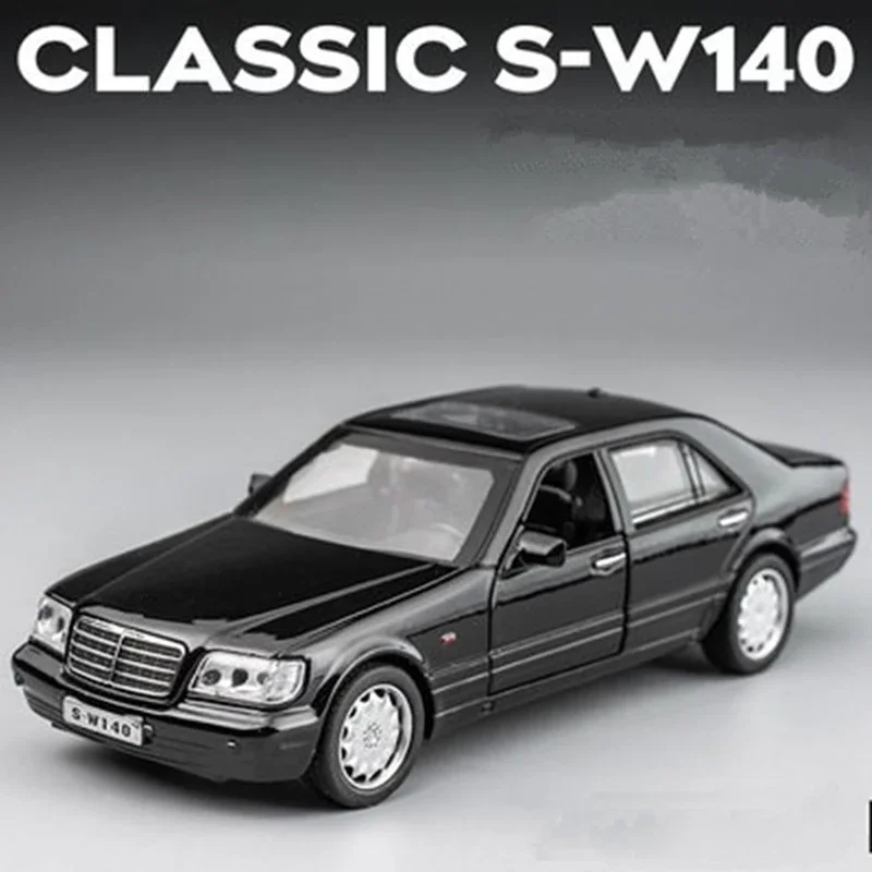 1:32 S-Class S-W140 Classic Car Alloy Car Model Diecast & Toy Metal Vehicles Car Model Simulation Collection Toy Gift