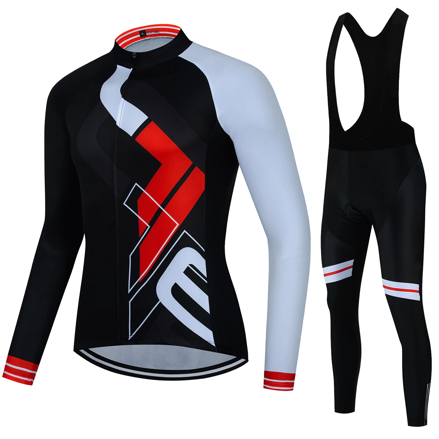 

2025 New Men's Bicycle Long Sleeved Set, Comfortable And Breathable Outdoor Cycling Suit