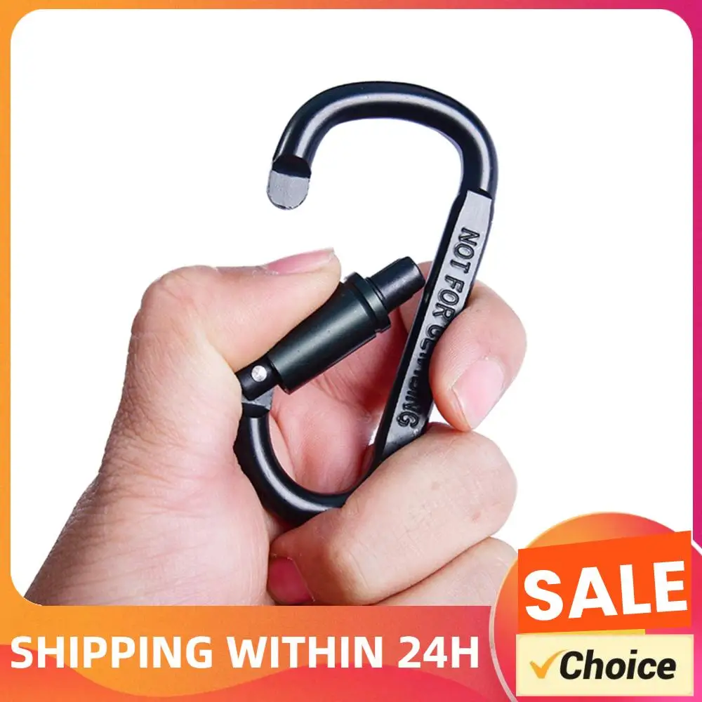 

6x Backpack D-ring Snap Buckle Keychain Carabiner Outdoor Camping Aluminum Alloy Camping Portable Outdoor Elements
