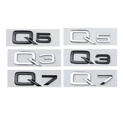 Car Styling ABS Q3 Q5 Q7 A4L A6L A8L Emblem Body Rear Trunk Stickers Auto Decoration Accessories For Audi A4 B8 A3 8P A6 C7 TTRS