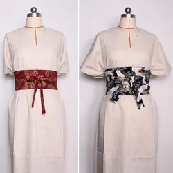 Japanse Stijl Corset Kimono Taille Riem Traditionele Hanfu Riem Gordel Retro Obi Brede Yukata Jurk Tailleband Sash Bandjes