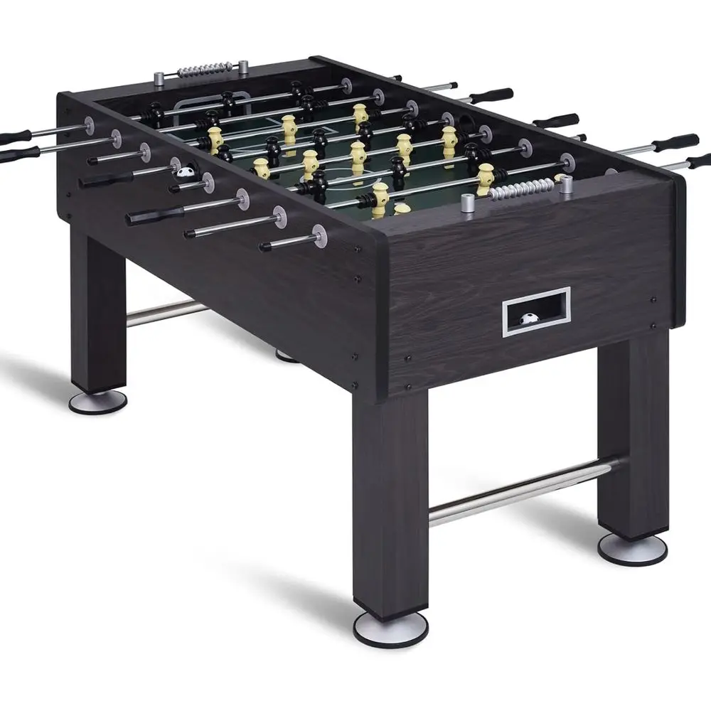 

55 Inch Large Size oosball Table, Competition ull Size Soccer Game Table ootball Arcade with Leg Levelers, Heavy-Duty Legs & 2 B