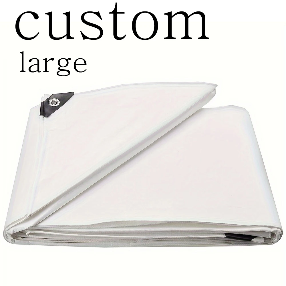 

Большой белый брезент на заказ 3x5 6 4 8 м * 8 10 Коврик для лагеря Лодка Мотоцикл Брезент Водонепроницаемый дождевик Навес Открытая палатка Солнцезащитный козырек