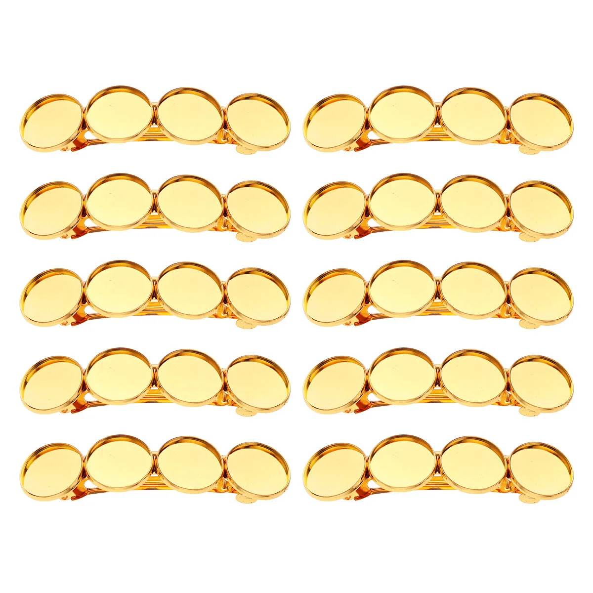 

10pcs Spring Clips Hair Accessories Durable Metal DIY Materials Fashion Headdress Stylish Hair Clip Craft Supplies
