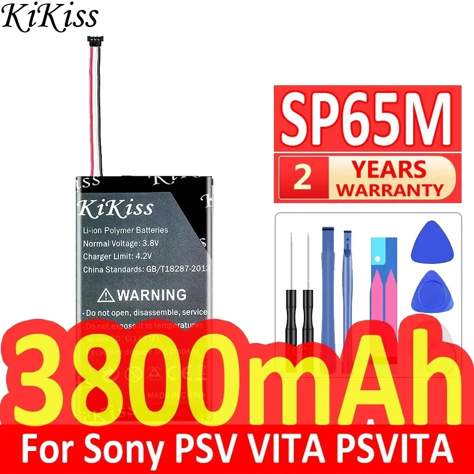 3800mAh KiKiss Replacement Battery For Sony PSV VITA PSVITA 1000 PSV1000 SP65M PCH-1001 PCH-1101 Mobile Phone Batteries