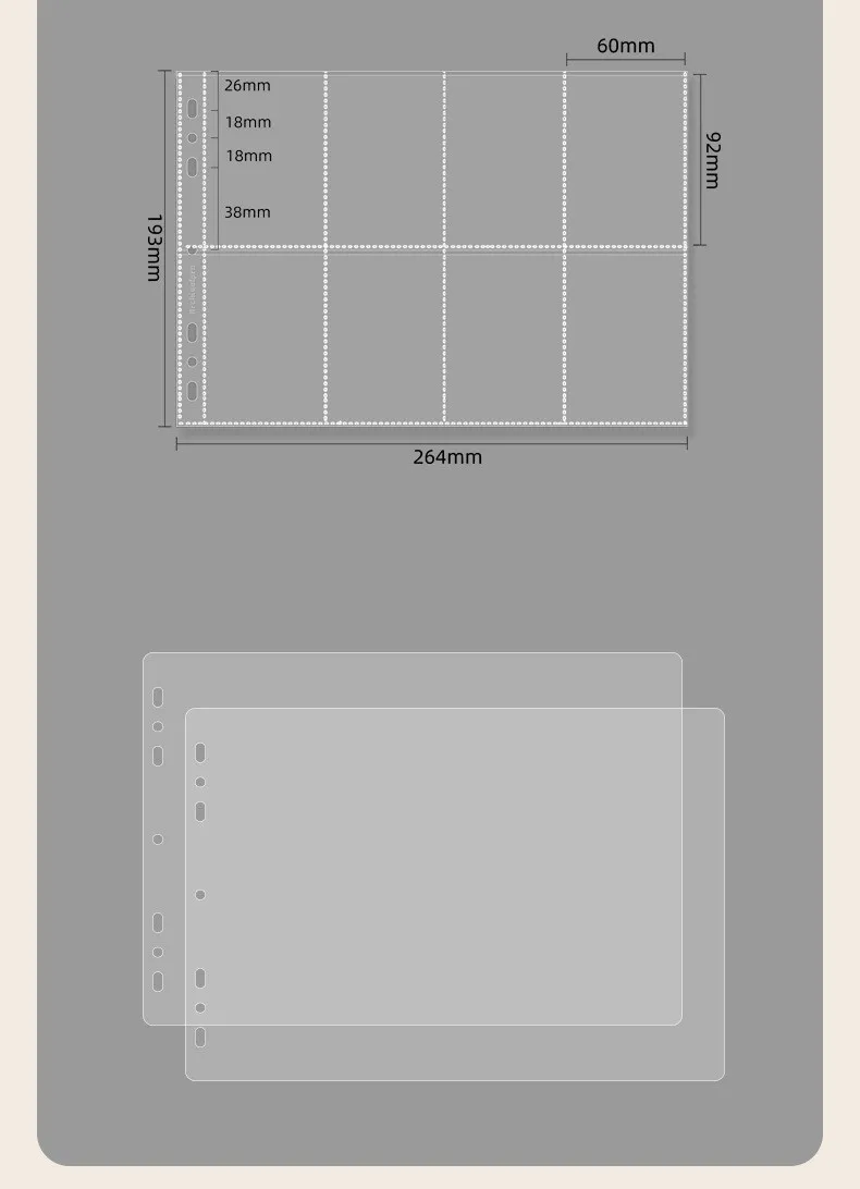 MINKYS 7/8 Räume D-Form 3 Zoll Kpop Fotokartenbinder Große Kapazität Idol Fotokartenalbum Fotokarten Binder Sammelbuch – Detail 2