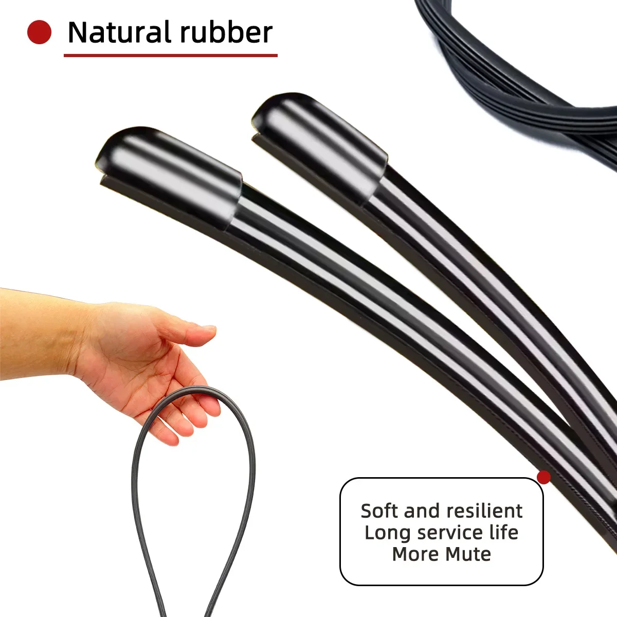 Car Windshield Wiper Blades Fit For Subaru XV MK4 Crosstrek GP Rear Wiper Blades Soft Rubber Auto Front Windscreen