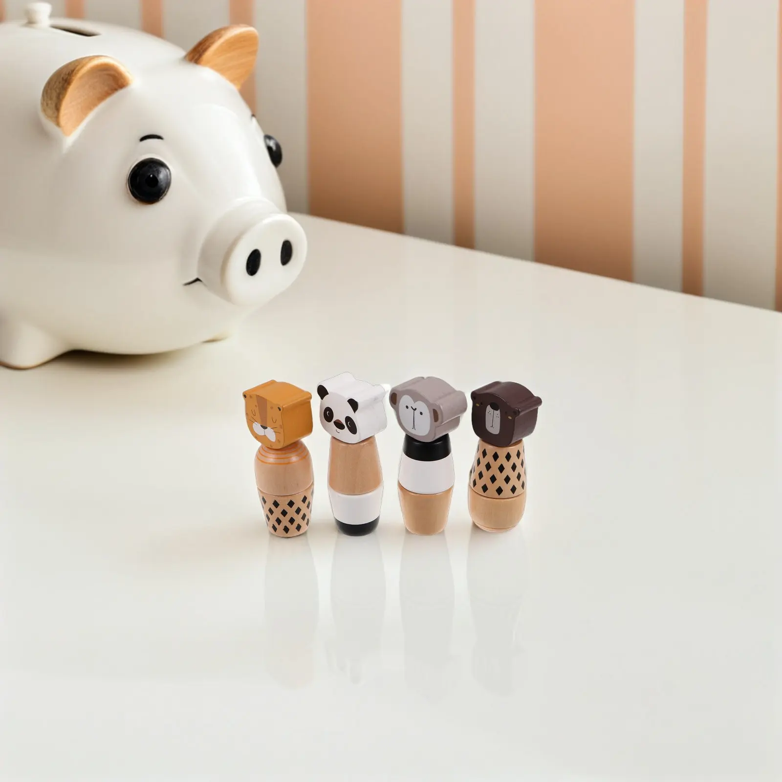 4 個の子供用教育動物ビルディングネジマッチングゲーム幼児向けモンテッソーリ就学前学習感覚遊びファイン