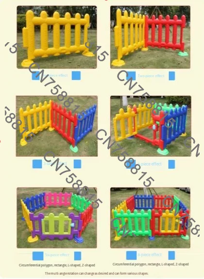 Children's Railing Children's Guardrail Kindergarten Fence Outdoor，Amusement Park Multi-angle Fence Plastic Game Fence