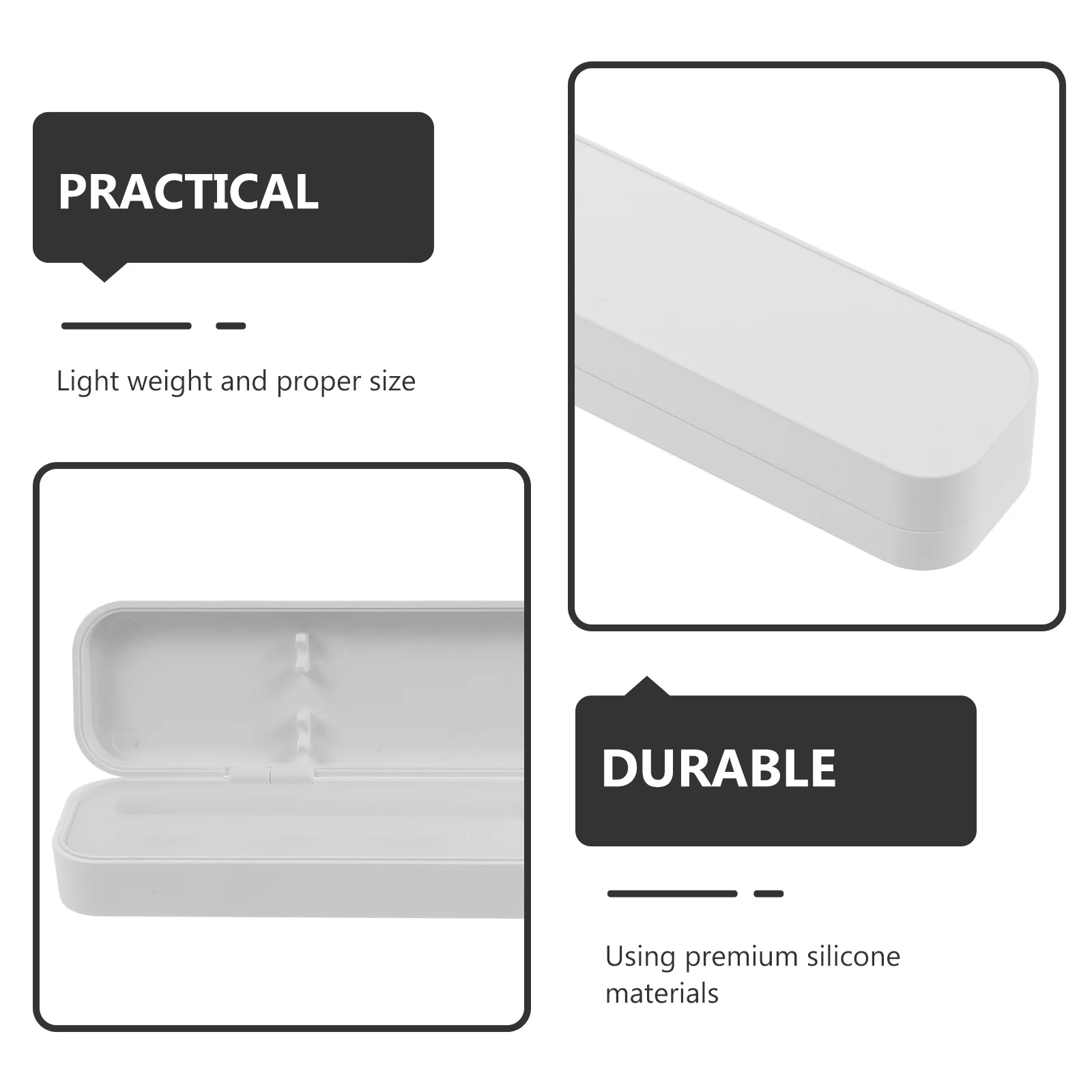 

Compact Capacitive Pen Storage Case Made of High-Quality Silicone Stylus Organizer Box with Multi-Compartment for Tips Adapter
