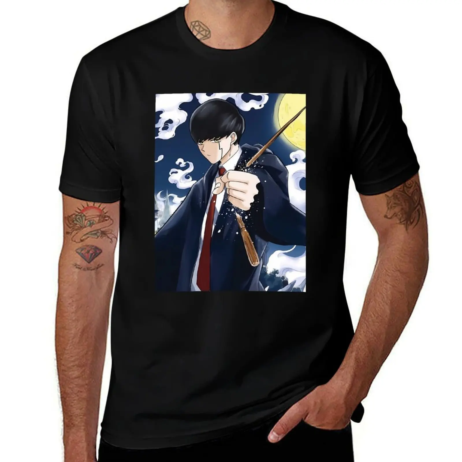 

Mash Mashle Anime Series T-Shirt Large Size Short Sleeve T-Shirt