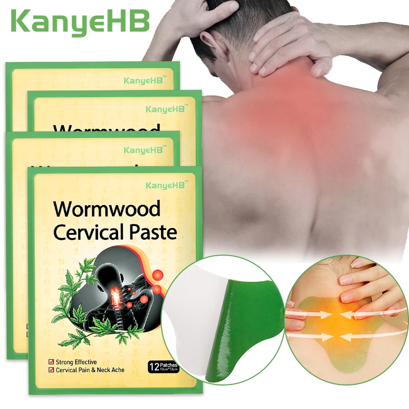 

24-48pc Neck Joint Pain Relief Patch Chinese Medical Plaster Pain Neck Arthritis Muscle Strain Ache Relieve Cervical Spine Patch