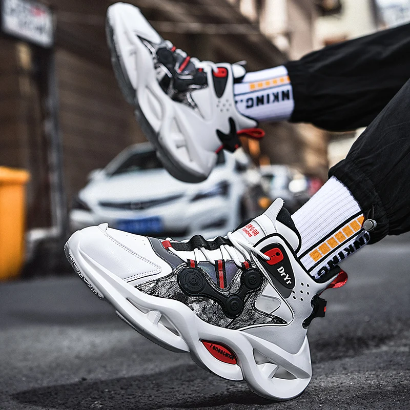 أحذية رياضية كاجوال للرجال قابلة للتنفس، أحذية رياضية فاخرة بدون كعب أنيقة - أحذية سباق مريحة للرجال #5