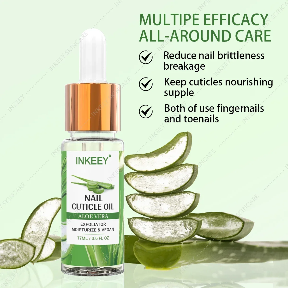 Nail Cuticle Oil for Nails Oil Treatment for Damaged Nail Cuticle Repair Aloe Vera Nails Care Cuticle Nail Strengthener Nail Oil