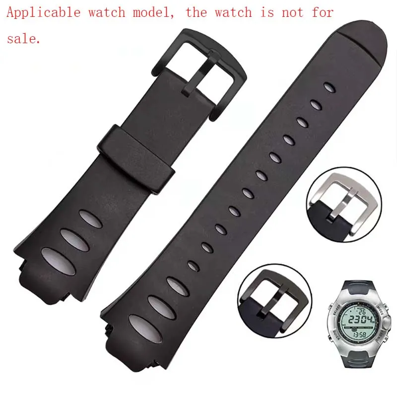 Uhrenzubehör Silikonarmband für SUUNTO Observer X6HRM G6 Herren Sport wasserdichtes Kautschukarmband