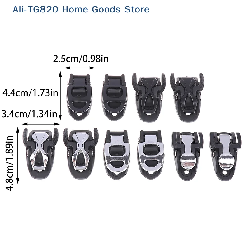 2Pcs Roller Skate Spider Buckle Universal Durable Plastic Inline Skating Strap Buckle Clasp Buckle Skating Tight Belt Buckle view 6
