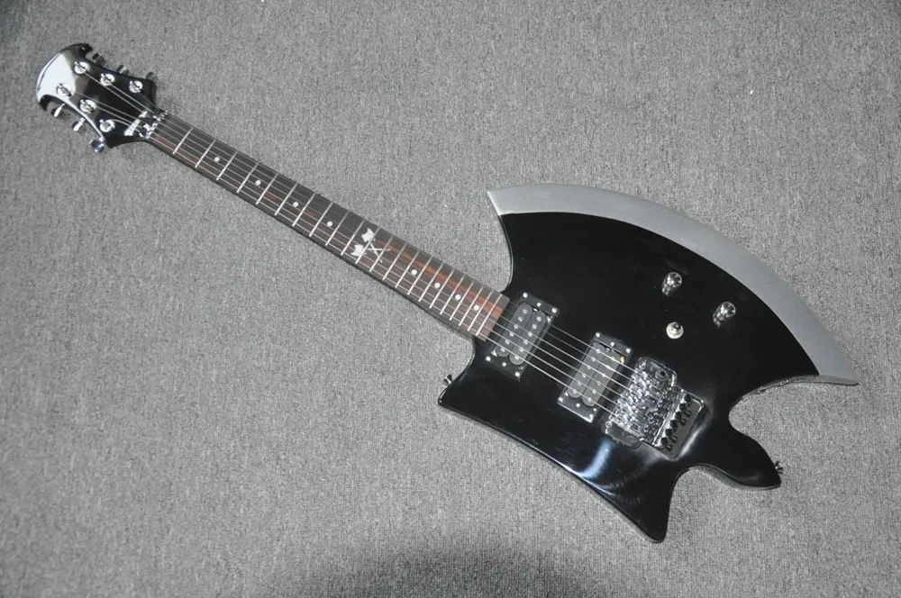 

6-струнная электрогитара с грифом из палисандра и хромированной фурнитурой, возможен индивидуальный заказ.