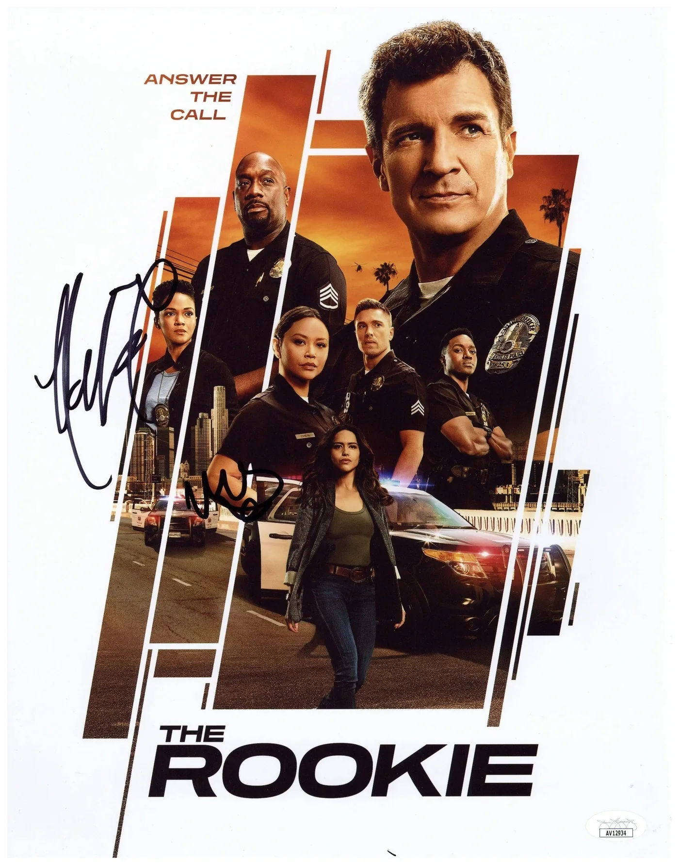 The Rookie CAST SIGNED TV SHOW SEASON, Art Film Print Silk Poster, for Your Home Wall Decor