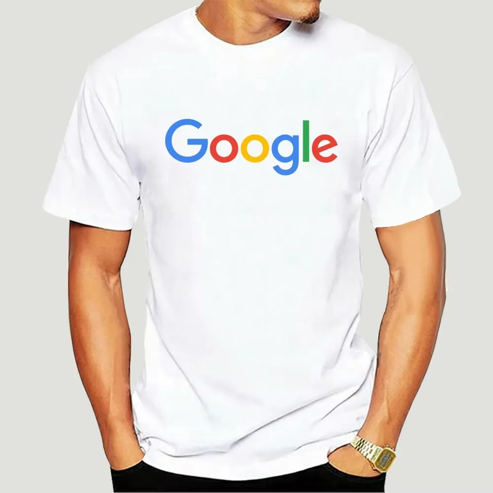 2026 New Cotton Summer Google Casual T-shirt Kleidung Print T Shirt Oansatz Kurzarm Tees Google Logo Kurzarm T Hemd