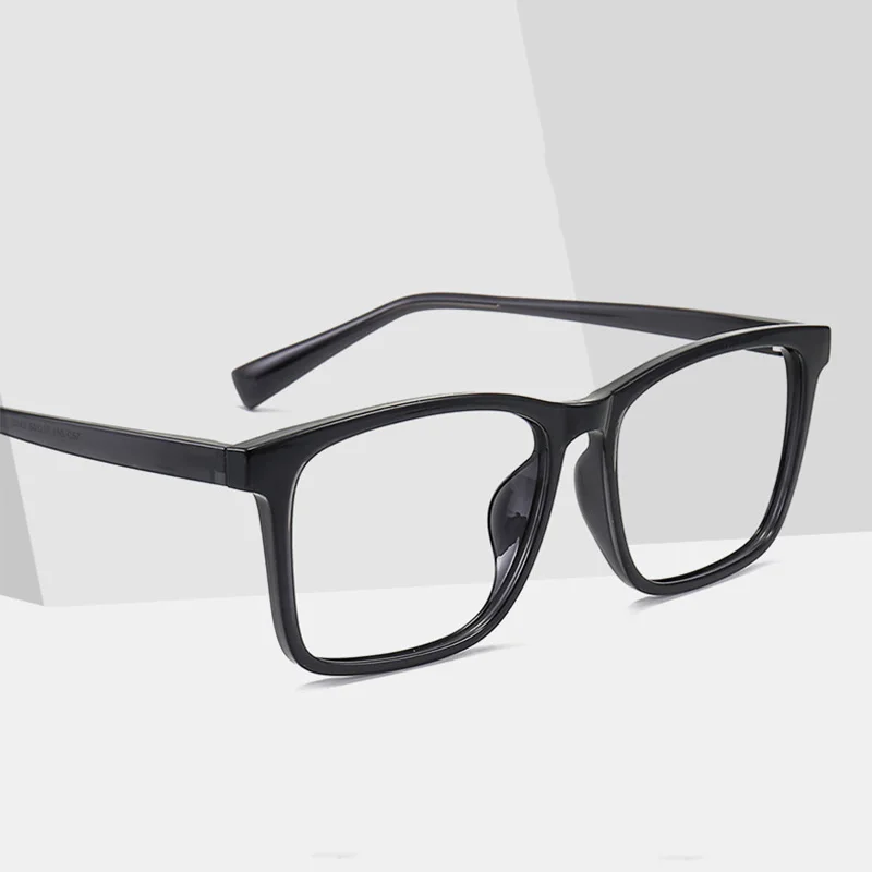 HD Square TR90 Glasses Frame Men 160mm Width Fashion Large Oversized Myopia Eyewear Optical Prescription Eyeglasses Frame 9242