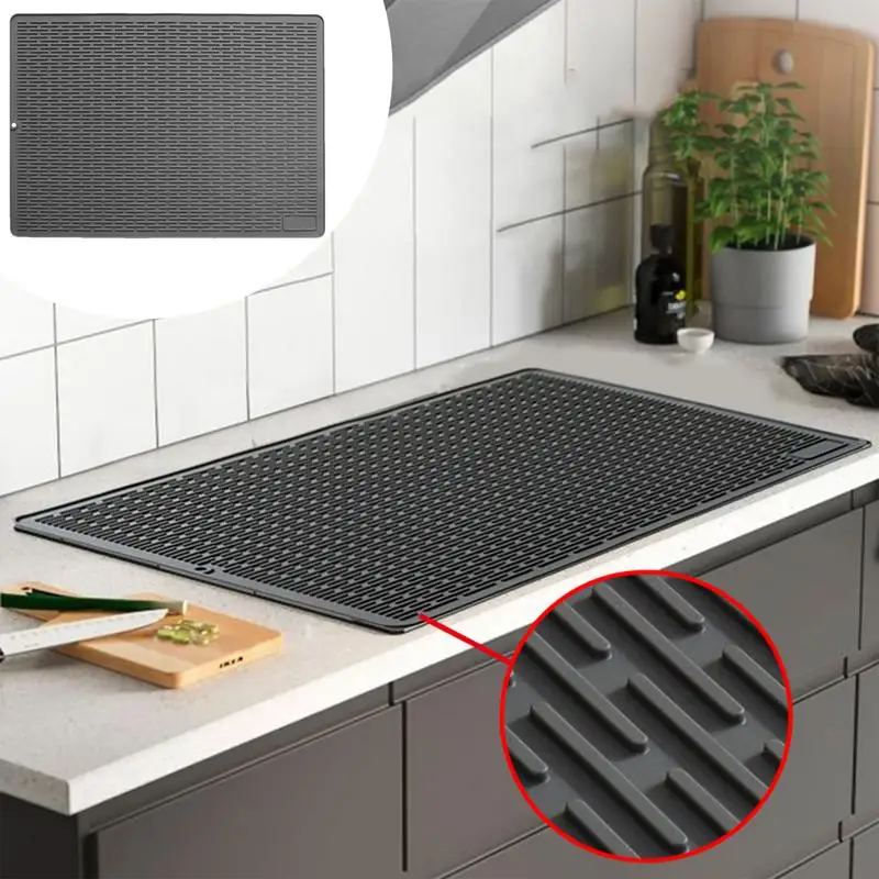 Glass Stove Top Mat Silicone Induction Cooktop Protection Pad Electric Stove Top Protection Mat For Preventing Scratches Scrape