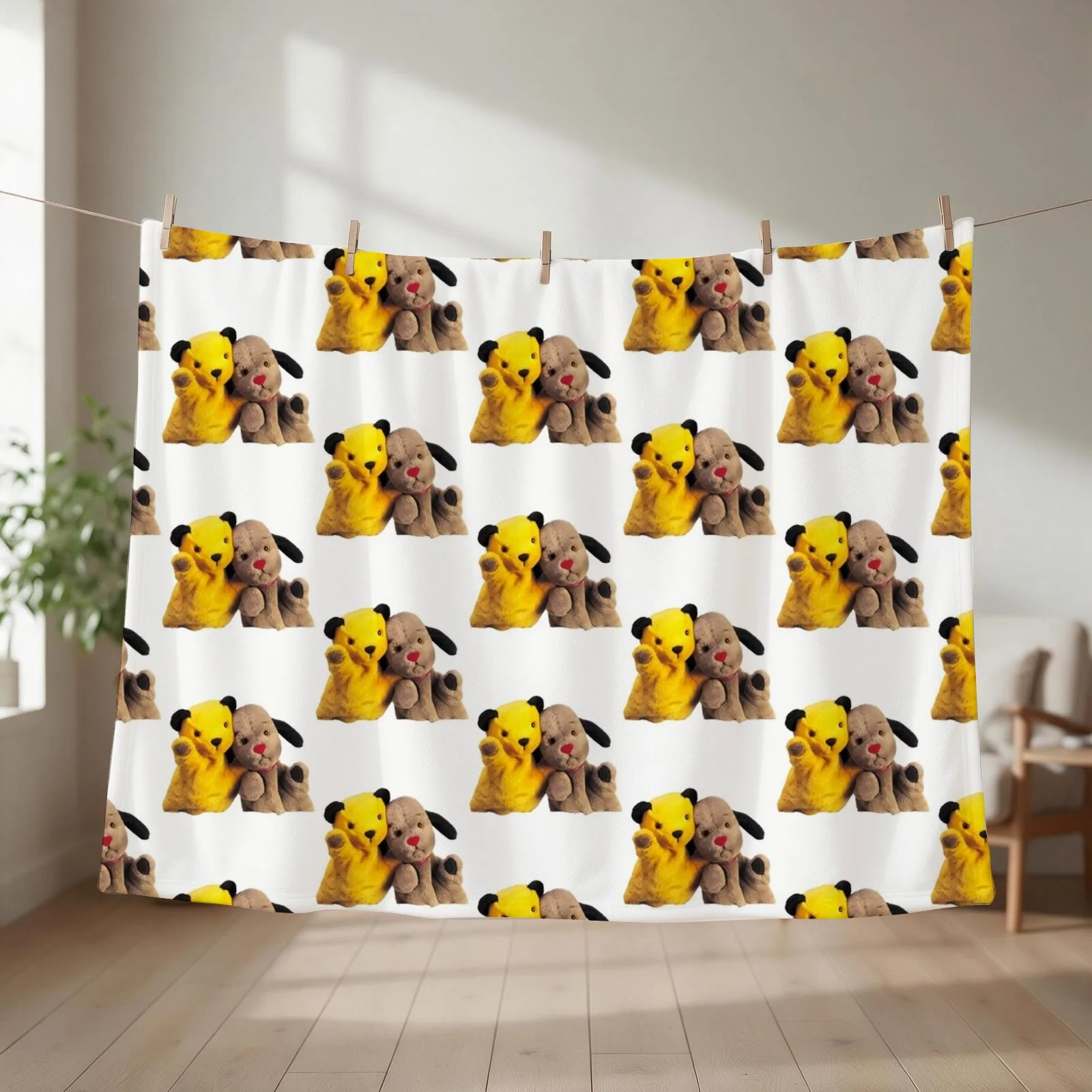 Sooty and sweep Throw Blanket