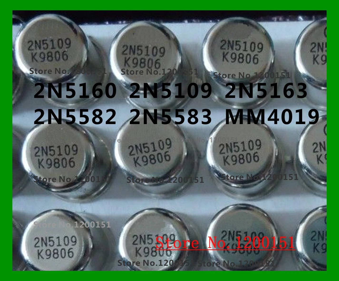 2N5160 2N5109 2N5163 2N5582 2N5583 MM4019 CAN-3