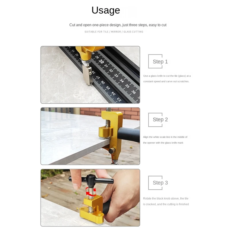 Integrated Cutting And Opening Device Ceramic Tile Cutting Knife Manual Ceramic Tile Cutting Knife