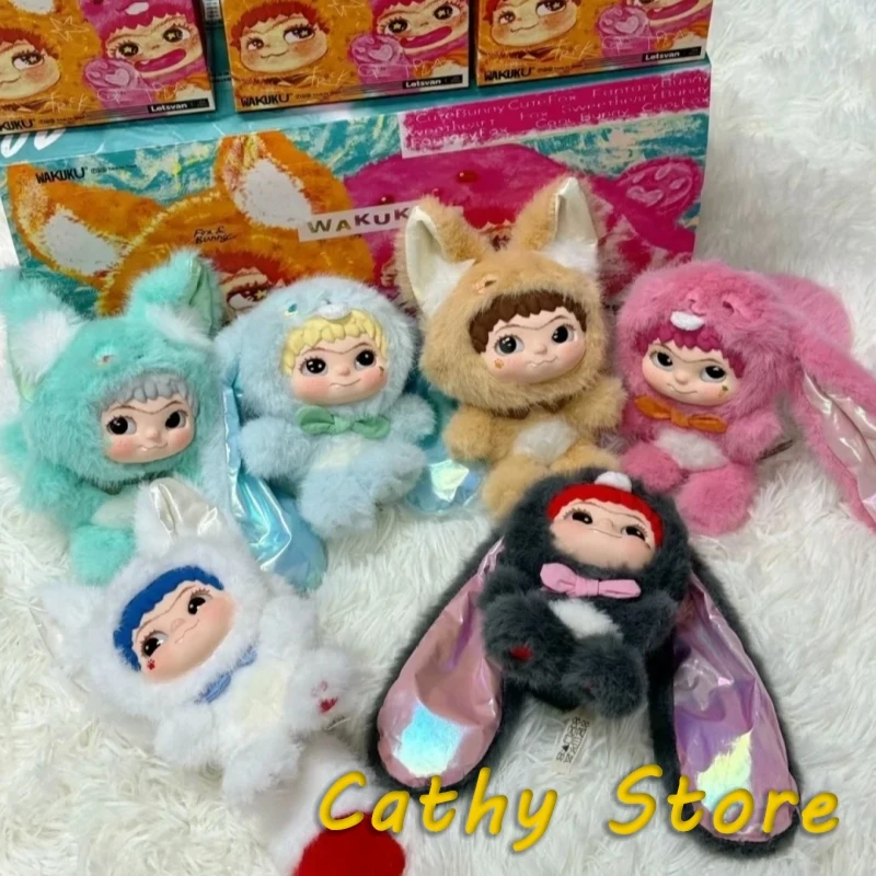 

Wakuku Mao Mao Chao Fun Party Seriesv1v2 Blind Box Mystery Box Cute Fox Rabbit Mischievous Diary Pendant Decoration Collect Gift