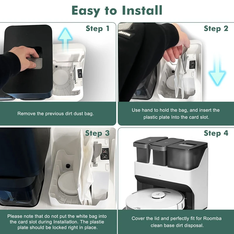 Sacs de Rangement Sous Vide pour Roborock, 28 Paquets, Sacs à Poussière, pour S8 + Pro Ultra, S7 Maxv Ultra, Q8 Max +,Q7,Q5Automatic D343