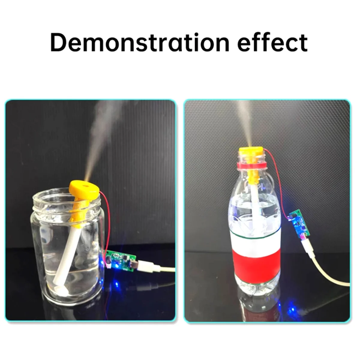 Atomiseur à ultrasons de bricolage de technologie d'humidification d'atomisation non commutée simple de DC5V TYPE-C la carte de circuit imprimé de mini humidificateur