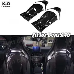 Carbon Fiber Seat Back Cover Trim For Mercedes Benz A Class W176 A45 AMG C Class W205 CLA Class C117 X117 GLA45 C63 AMG 12-18