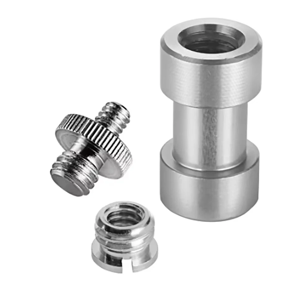 15 piezas 1/4 "3/8" Adaptador convertidor de tornillo roscado de metal para cámara DSLR, trípode, plataforma de hombro, soporte de luz, pieza 1/4-20 y 3/8-16