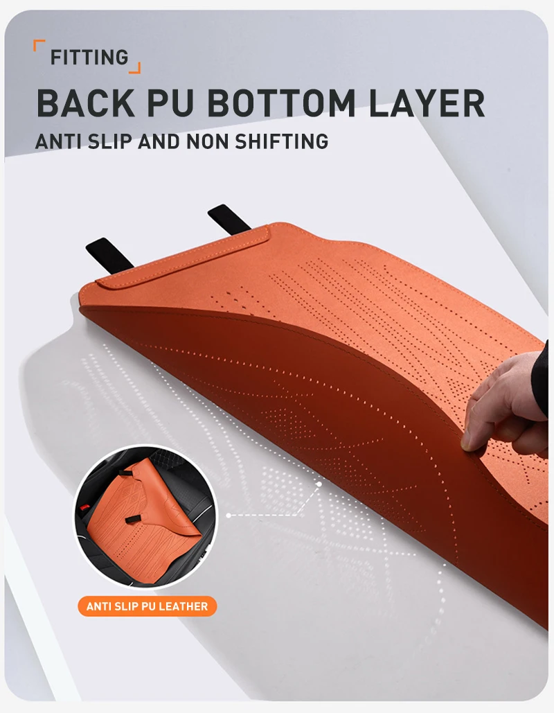 Auto Sitzbezüge Schutz Set Universal Auto Vorne Hinten Kissen Pad Wildleder Leder Vier Saison Sitzbezüge Matte Auto Zubehör – Detail 11