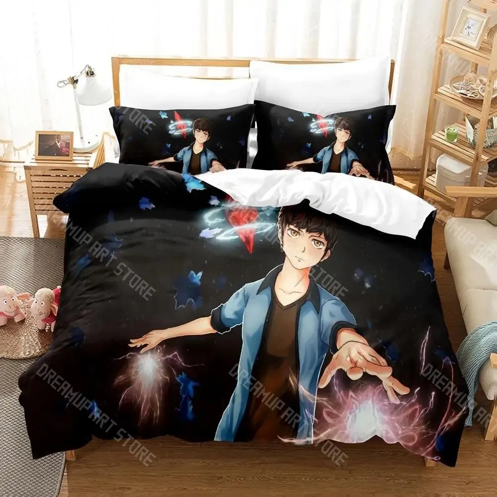 3D Printed Tower Of God Anime Bedding Set for Boys Girls Duvet Cover Pillowcase Twin Queen King Full Single Double Sizes