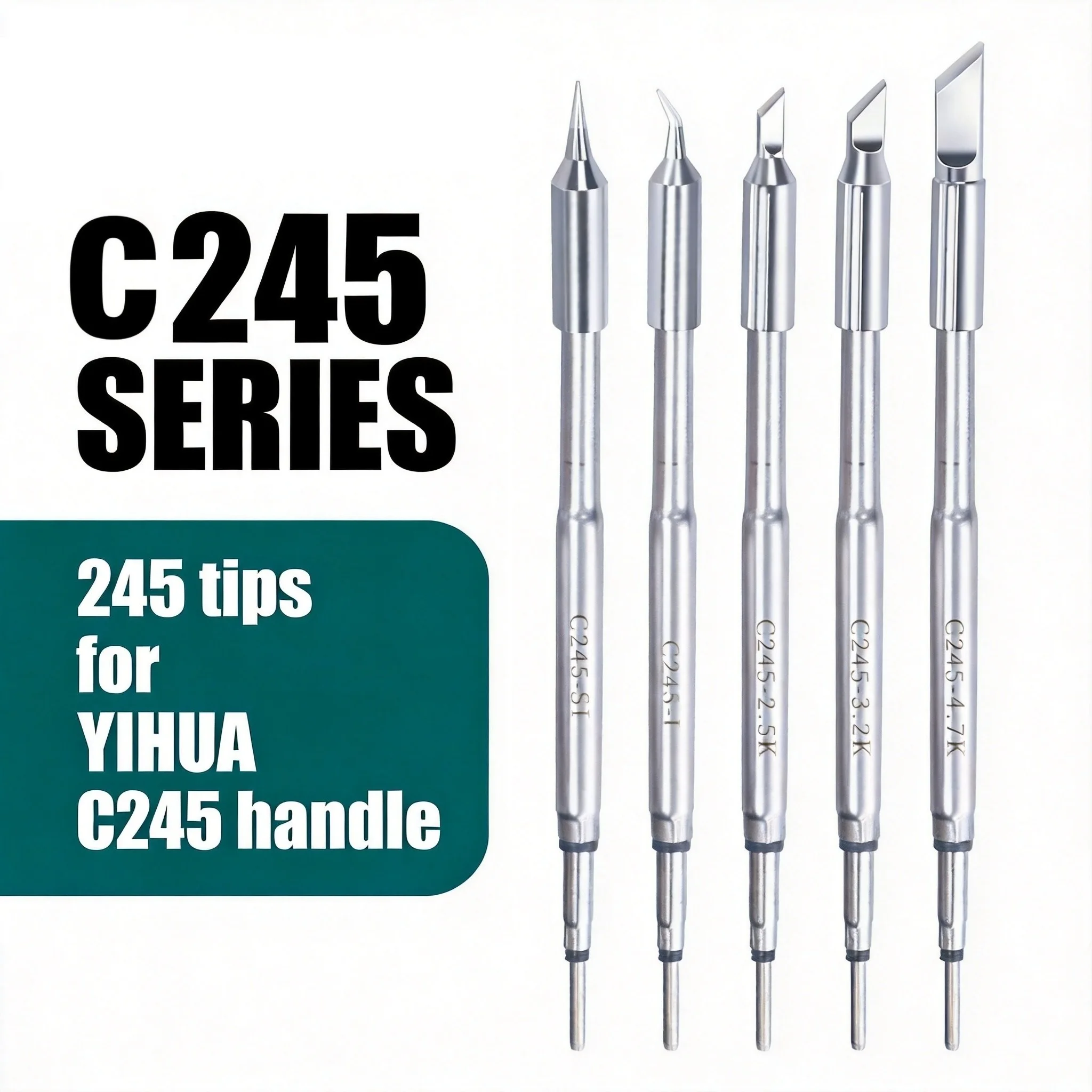 C245 Soldering Iron Handle 2.5K 3.2K 4.7K I SI Soldering Iron Tips for YIHUA Welding Station Handle
