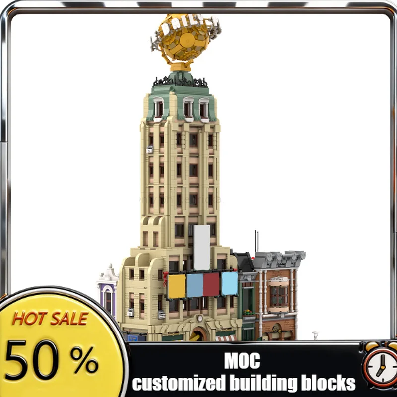 NEW 7376PCS hero Movie MOC Modular Daily Planet model DIY creative ideas Child Assembly Puzzle christmas birthday Gift