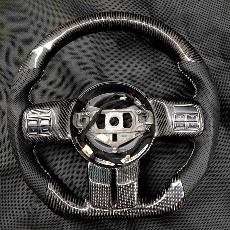 For Jeep Wrangler JK JL  Steering Wheel Carbon Fiber Customization