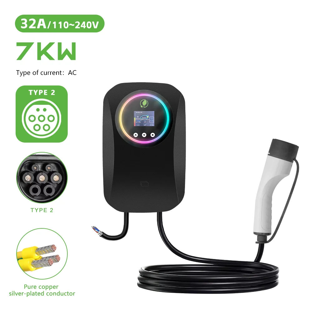 7kw to 22kw Home Wall Box EV Charging Station New Condition Wall-mounted Ev Charging Station Manufacturer