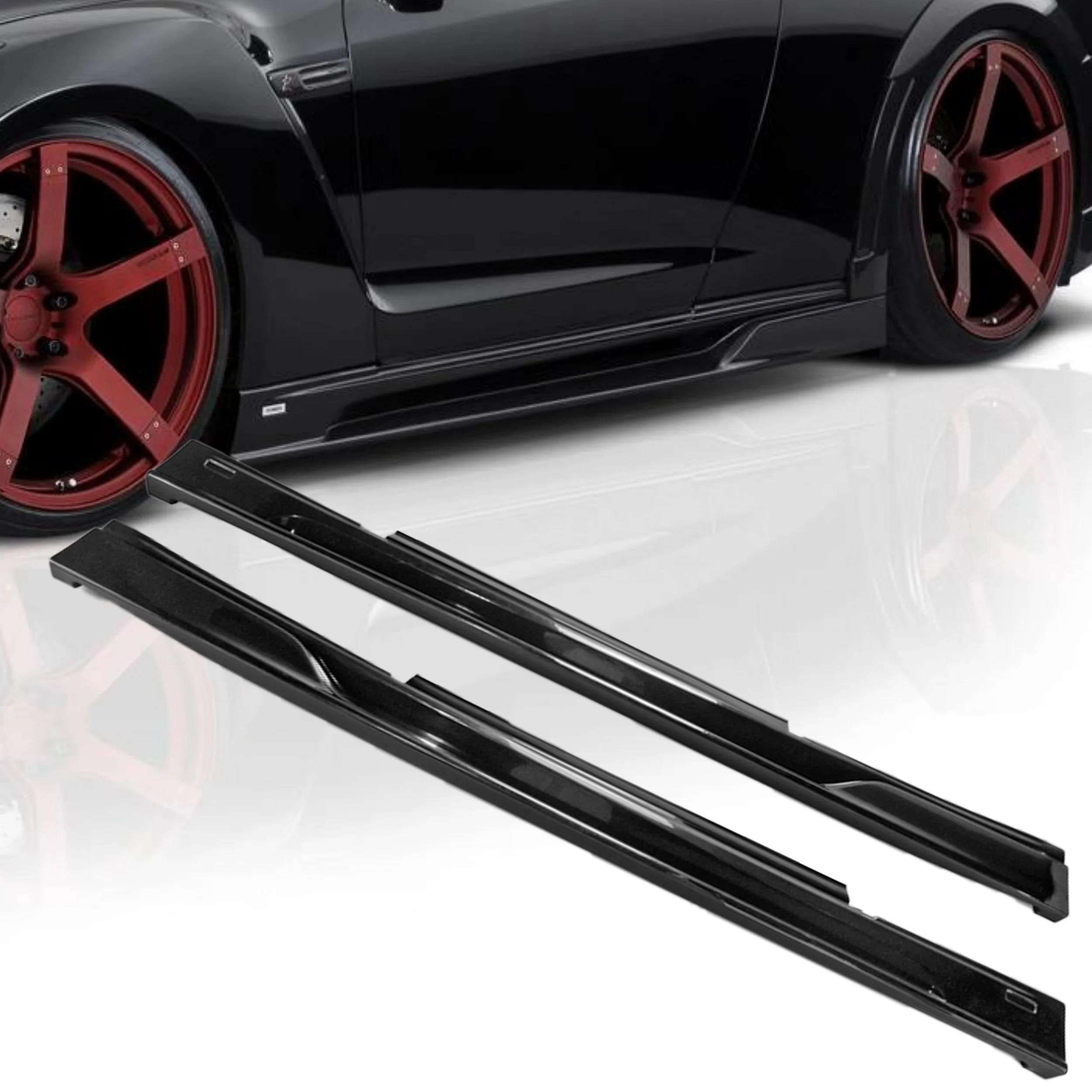 

Applicable toFor Nissan 2008-2016 Onwards R35 GTR ROW Style Side Skirt