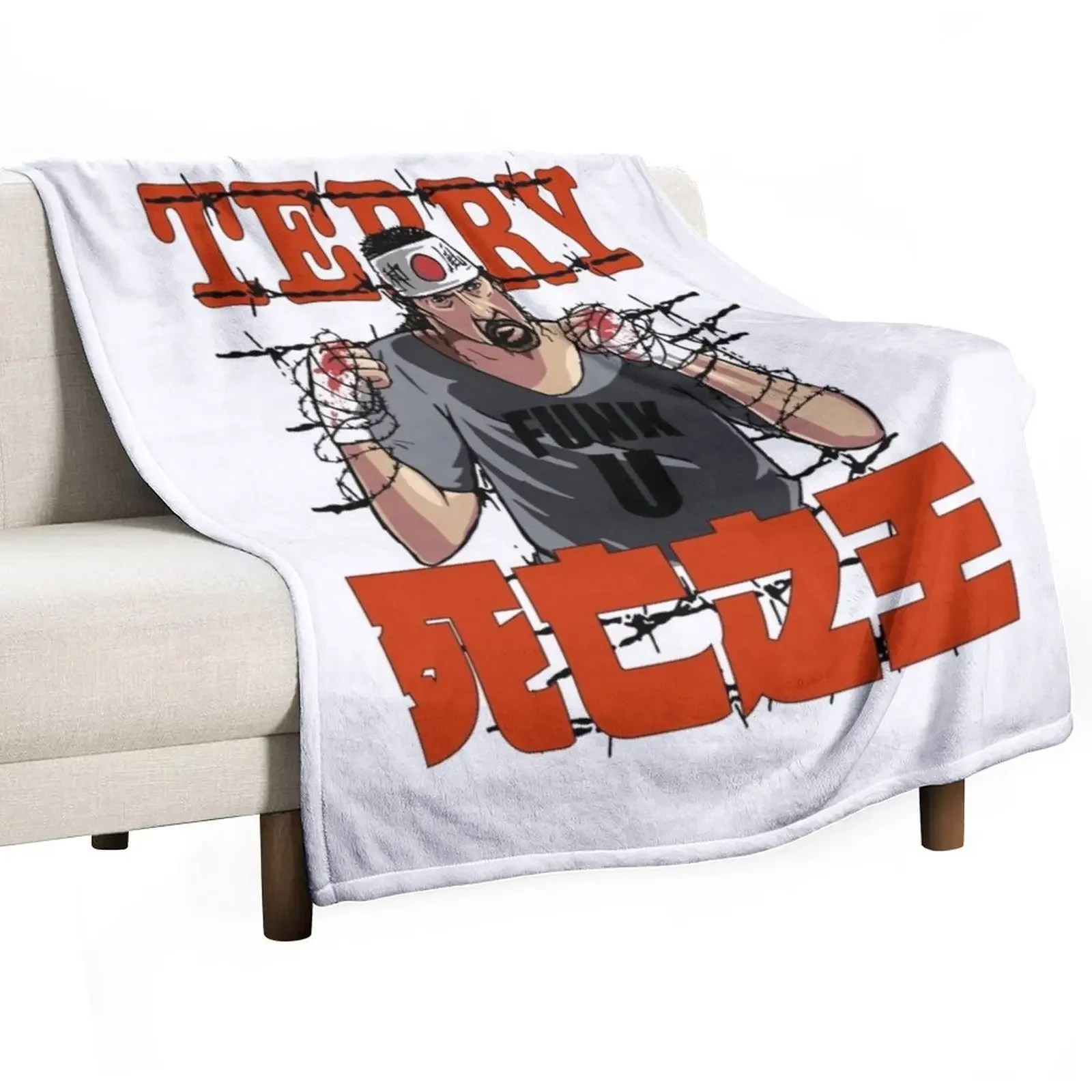 

Terry Funk King of Death Throw Blanket Thin Soft Blanket for Summer Night Sleeping