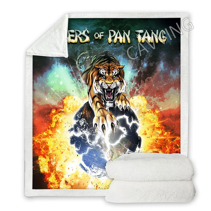 

Tygers of Pan Tang 3D Printed Sherpa Blanket Rectangle Blanket Textiles Fleece Wearable Blanket Throw Blanket Home Decor