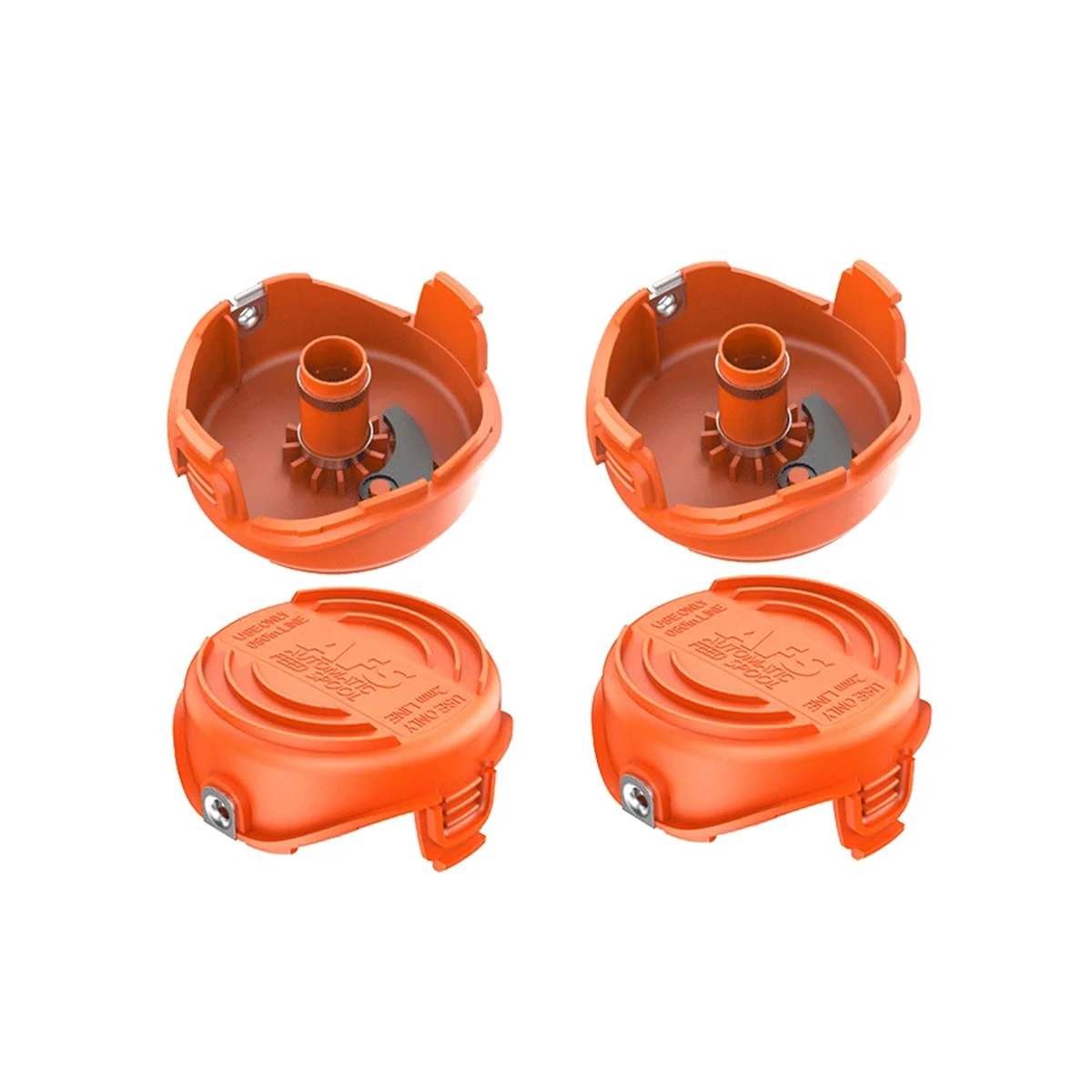 4Pcs Suitable for BLACK+DECKER Mower Accessories A6486/90583594 Replacement Spool Cover