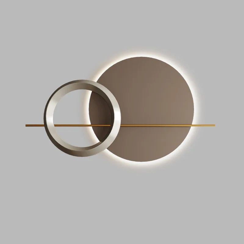 

Living room sofa background wall wall lamp modern light luxury creative wall hanging dining room bedroom bedside lamp wrought ir