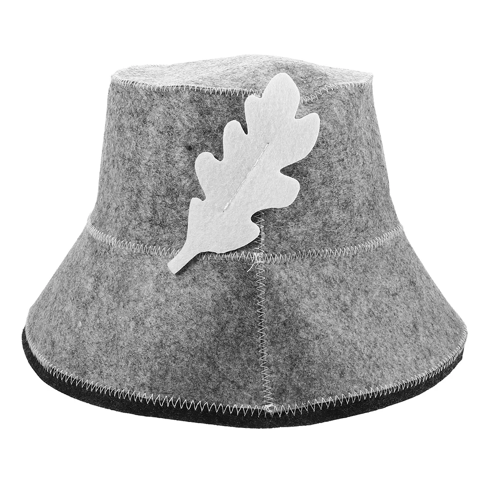 1pcs Wool Felt Sauna Hat Keep Warm Bath Hair Protection For Skin Head Anti-Heat Spa Sauna Hat Bathroom Cap Accessories