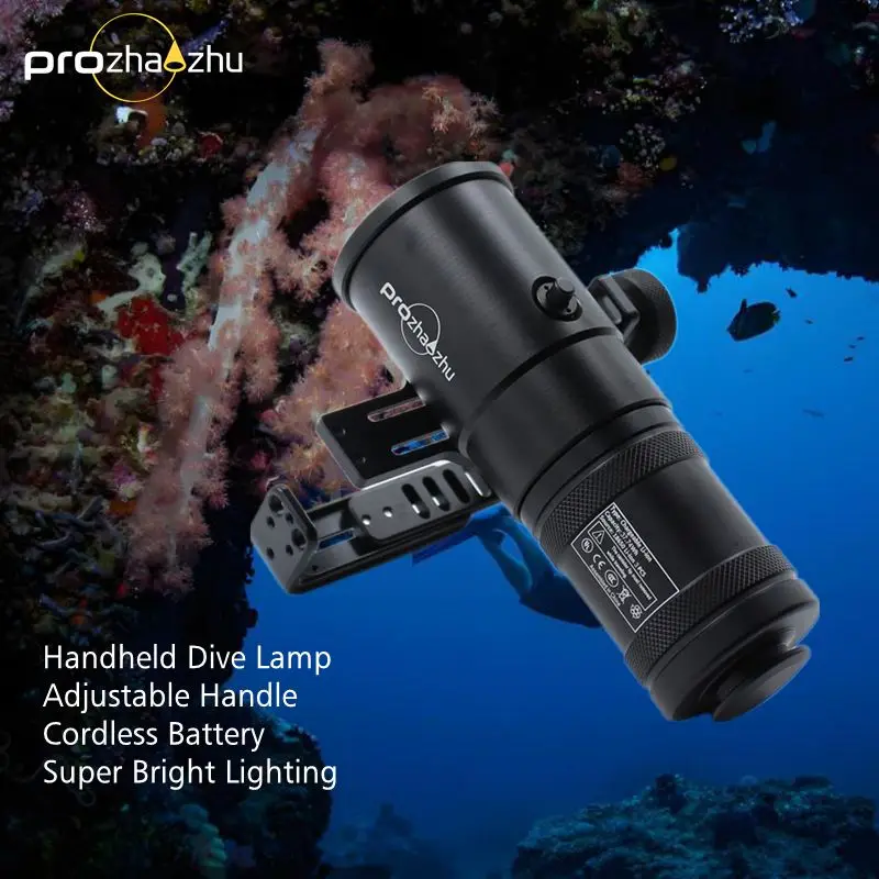 Professional Tec Diving Light SFT40 2500 Lumen IP68 Waterproof 200M Rechargeable Diving Lamp With Goodman Handle