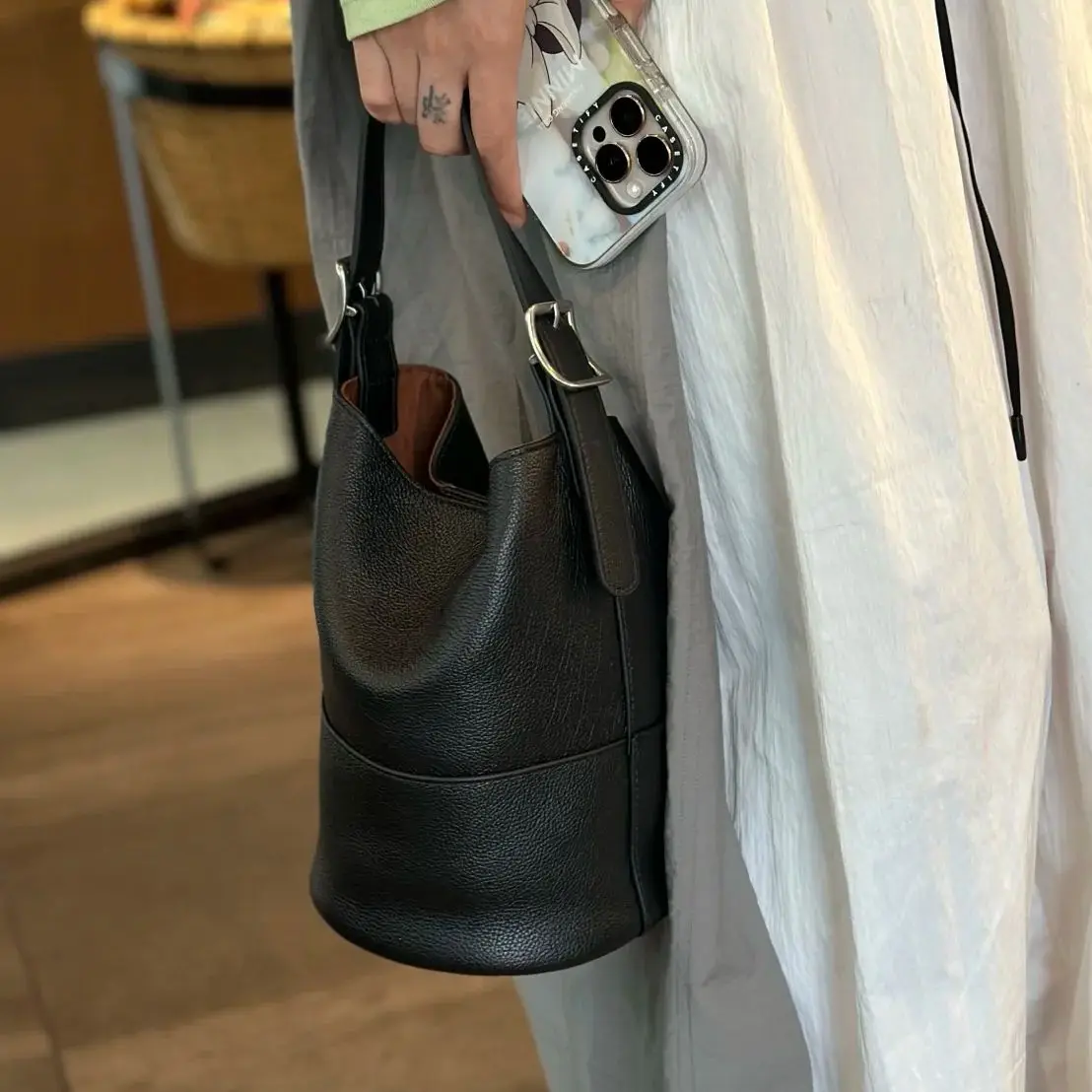 

Genuine Cow Leather Women's Shoulder Crossbody Bucket Bag Luxury Designer Brand Soft Cowhide Female Tote for Woman High Quality